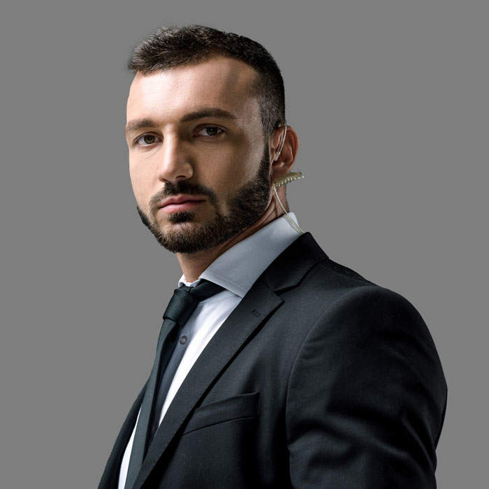 Security specialist coordinating rapid response and service planning